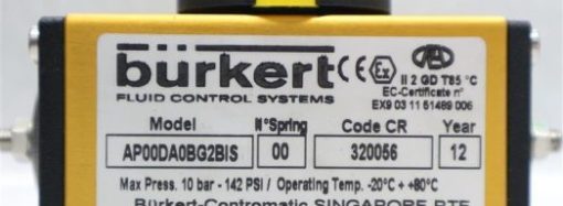 BURKERT ACTUATOR VALVE AP00DA0BG2BIS