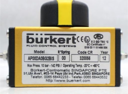 BURKERT ACTUATOR VALVE AP00DA0BG2BIS