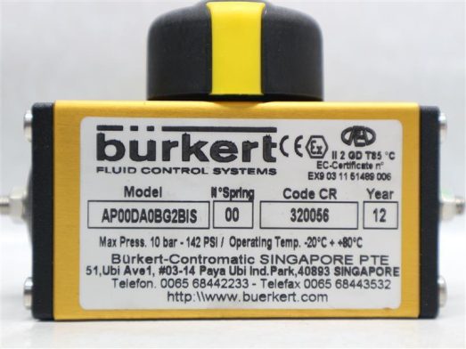 BURKERT ACTUATOR VALVE AP00DA0BG2BIS